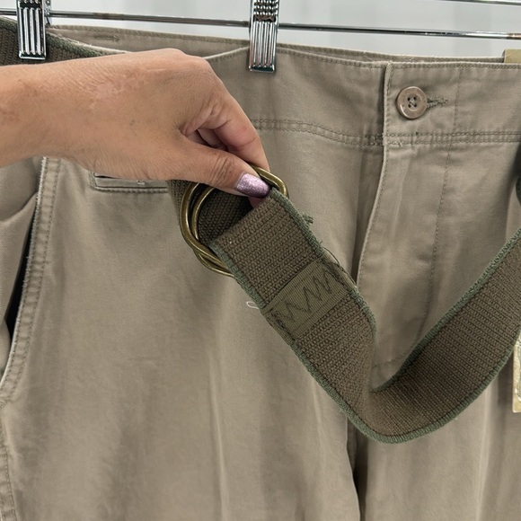 U.S Polo Assn. military plain front khaki business casual neutral 40x30 w/belt - Picture 3 of 11